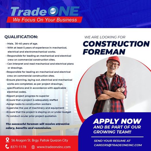 Hiring Foreman